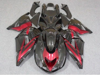 Abs Carenagem Moto ZX14R ZZR 1400 2006-2011 - Preto Vermelho