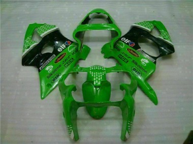 Abs Carenagem Moto ZX6R 2000-2002 - Verde Preto