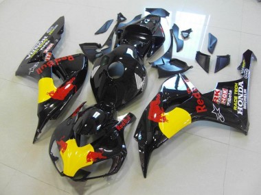 Abs Kits Carenagem Moto CBR 1000RR 2006-2007 - Preto Red Bull