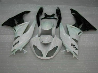 Abs Kits Carenagem Moto ZX6R 2009-2012 - Branco Preto