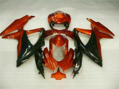 Abs Moto Plástico GSXR 600 / 750 K8 2008-2010 - Vermelho Preto