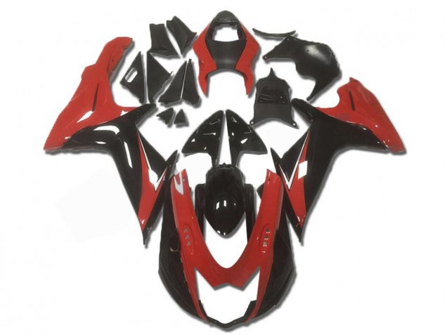 Abs Moto Plásticos GSXR 600 / 750 K11 2011-2021 - Vermelho Preto