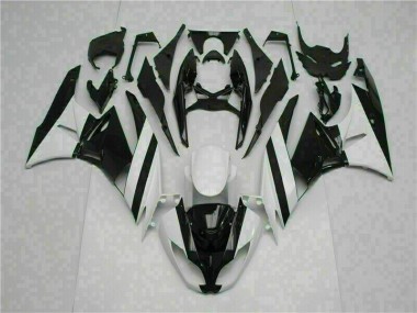 Abs Motocicleta Plásticos ZX6R 2009-2012 - Branco Preto