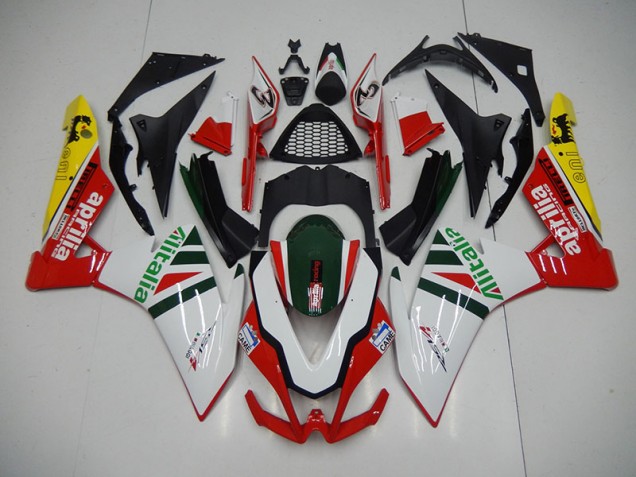 Carenagem Moto GSXR 600 / 750 K1 K2 K3 2001-2003 - Branco Vermelho Alitalia