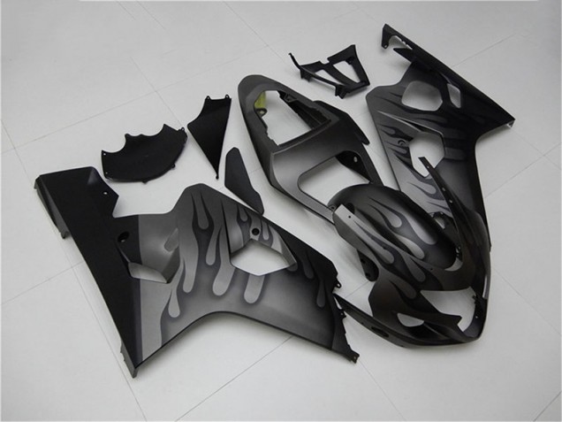 Carenagem Moto GSXR 600 / 750 K4 2004-2005 - Preto Cinzento