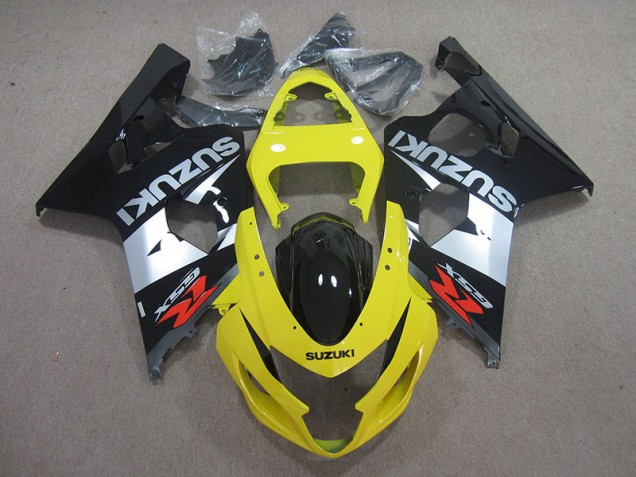 Carenagem Moto GSXR 750 K4 2004-2005 - Amarelo Preto Prata