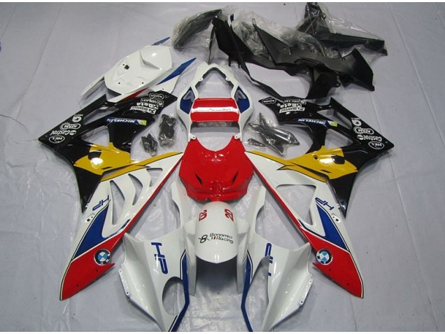 Carenagem Moto S1000RR 2009-2014 - Vermelho Branco Amarelo