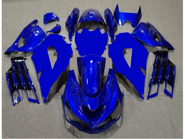 Carenagem Moto ZX14R ZZR 1400 2012-2021 - Azul Preto