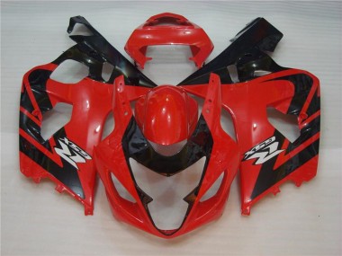 Injeção Kit Carenagem GSXR 600 / 750 K4 2004-2005 - Vermelho Preto