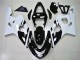 Injeção Kit Carenagem Moto GSXR 600 / 750 K4 2004-2005 - Branco Preto