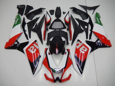 Kit Carenagem Moto RSV4 2009-2015 - Preto Vermelho